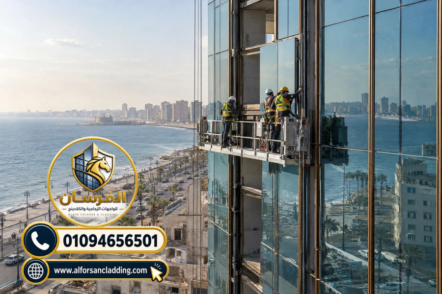 واجهات Curtain Wall زجاجية في مصر