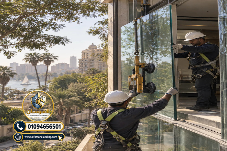 تركيب واجهات زجاجية في القاهرة الجديدة والتجمع الخامس